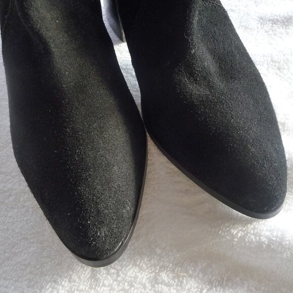 ASOS Keeta Suede Over The Knee Boots Black 7 - Picture 13 of 14